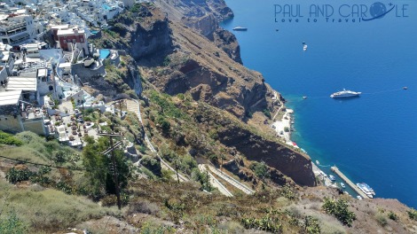 fira thira in santorini here is our cruise port review with information of this beautiful greek island of the Cyclades in the Aegean Sea Greece