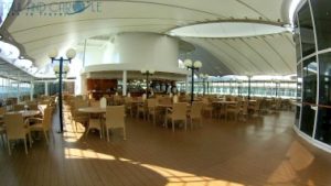 Il Patio restaurant and bar msc opera cruise ship cruising