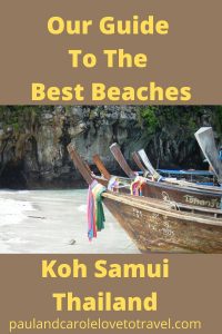 Guide to the Best Beaches in Koh Samui Thailand. There are so many to choose from that have different things to offer. #Thailand #KohSamui #beaches #beachguide
