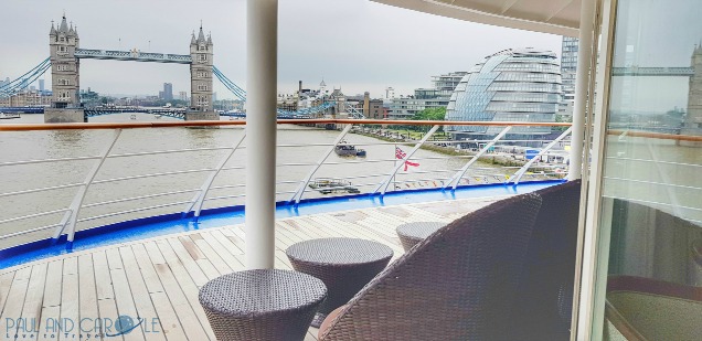  silver cloud cruise ship docked in london in front of the shard and by the tower bridge  expedition cruises #silversea #cruises #thisissilversea #expedition #cruising 