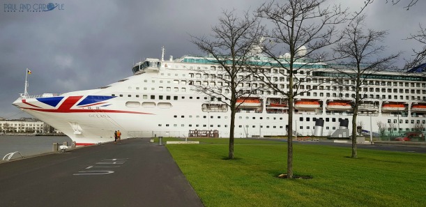 P&O Oceana docked in Rotterdam #P&O #P&O Oceana P&O cruises #Rotterdam #europeancruiseports #cruises #shiplife #Belgium