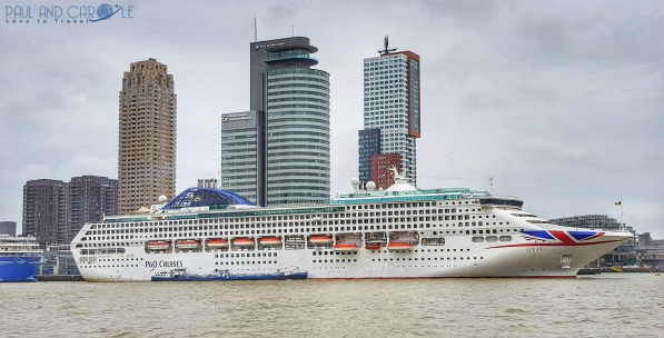 P&O Oceana docked in Rotterdam #P&O #P&O Oceana P&O cruises #Rotterdam #europeancruiseports #cruises #shiplife #Belgium