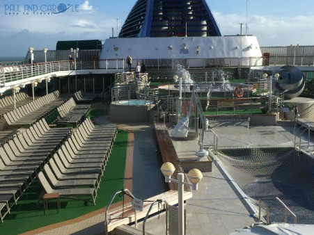 P&O Oceana cruise ship sun deck  #P&O #P&O Oceana P&O cruises #europeancruiseports #cruises #shiplife #sundeck #relaxation #stormyweather #paulandcarole