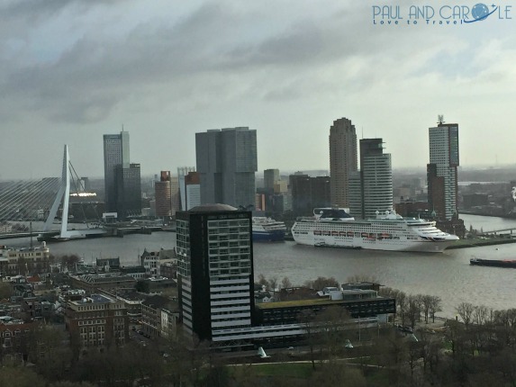 Euromast Rotterdam #amazingviews #rotterdamstallestbuildings #siteseeing #carolesscaredofheights #youcanseeformiles #erasmusbridge #pandooceana #portofrotterdam #largestportineurope