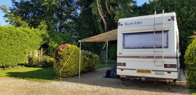 Pitch 12 Wysdom Touring Park Campsite Burford Oxfordshire