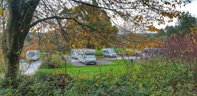 pitches hardstanding at whitemead forest park campsite