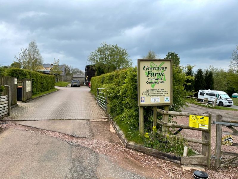 Entrance Greenway Farm Campsite Puddlebrook Forest of Dean Gloucestershire