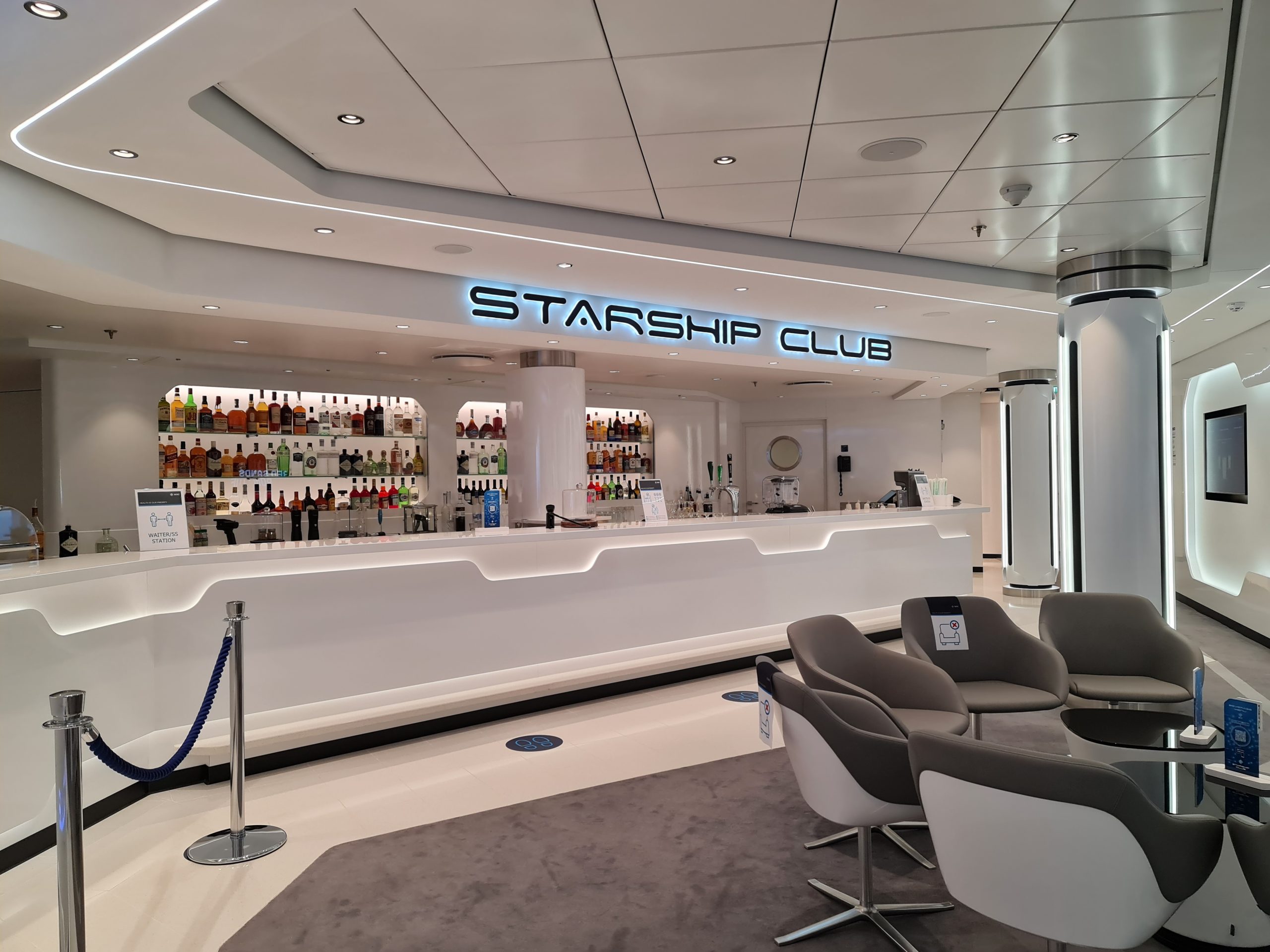 Starship Bar Rob the Robot MSC Virtuosa Cruise Ship