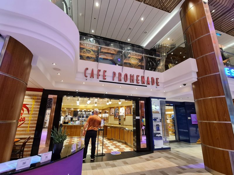 entrance cafe promenade anthem of the seas