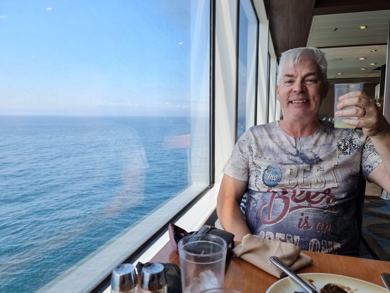 windjammer Paul window view anthem of the seas cruise ship review
