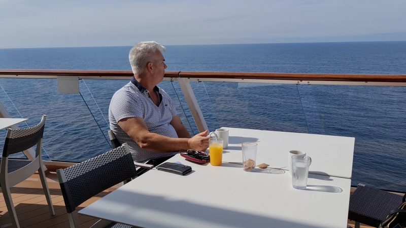 windjammer outside seating paul and carole anthem of the seas wake views