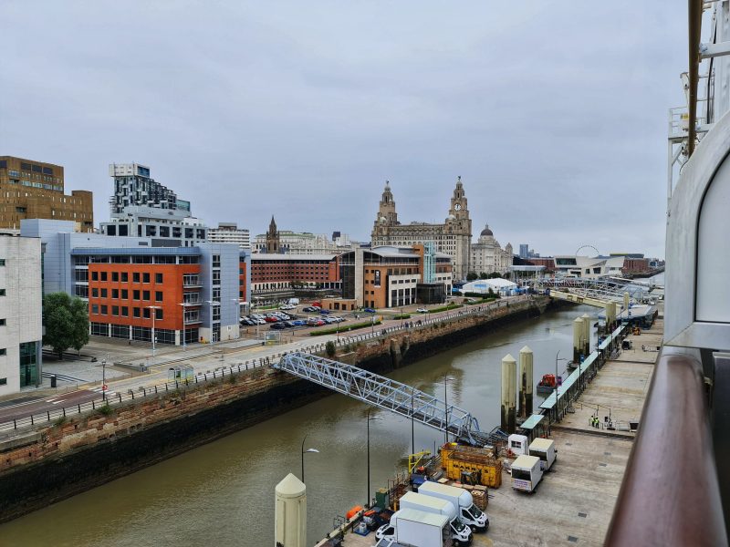 Docked in Liverpool Cunard Queen Elizabeth Cruise Ship