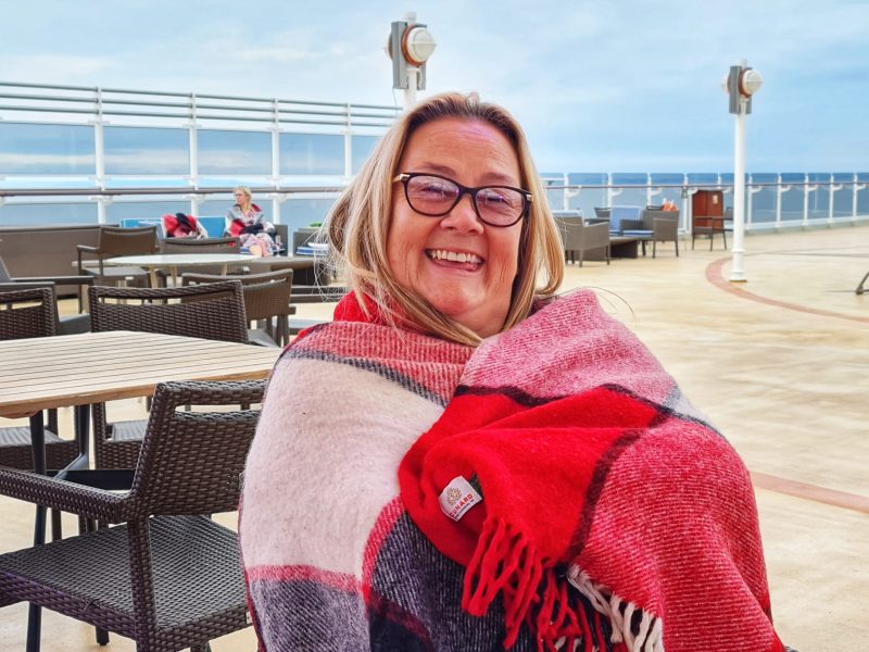 Lido Deck Blankets Cunard Queen Elizabeth Cruise Ship