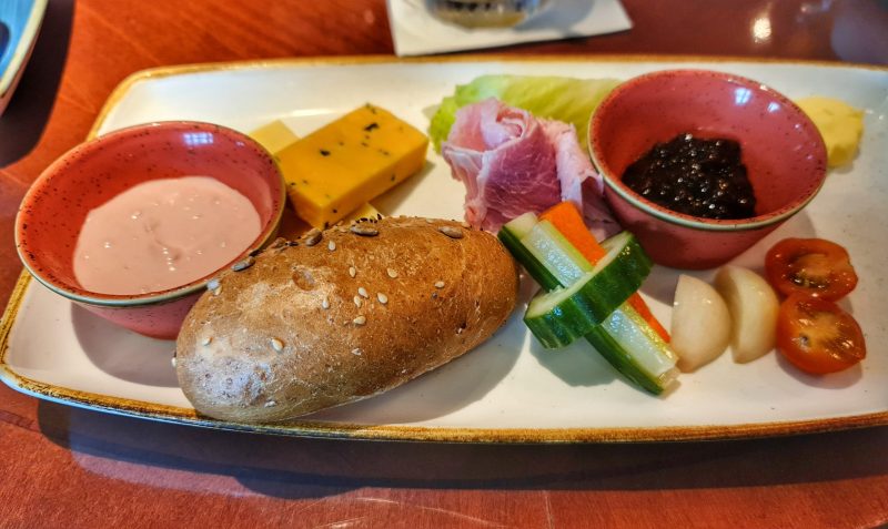 Ploughmans Lunch Golden Lion Pub Cunard Queen Elizabeth Cruise Ship