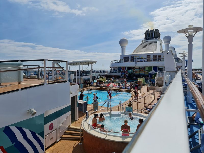 Outside pool Anthem of the Seas Cruise Ship Review