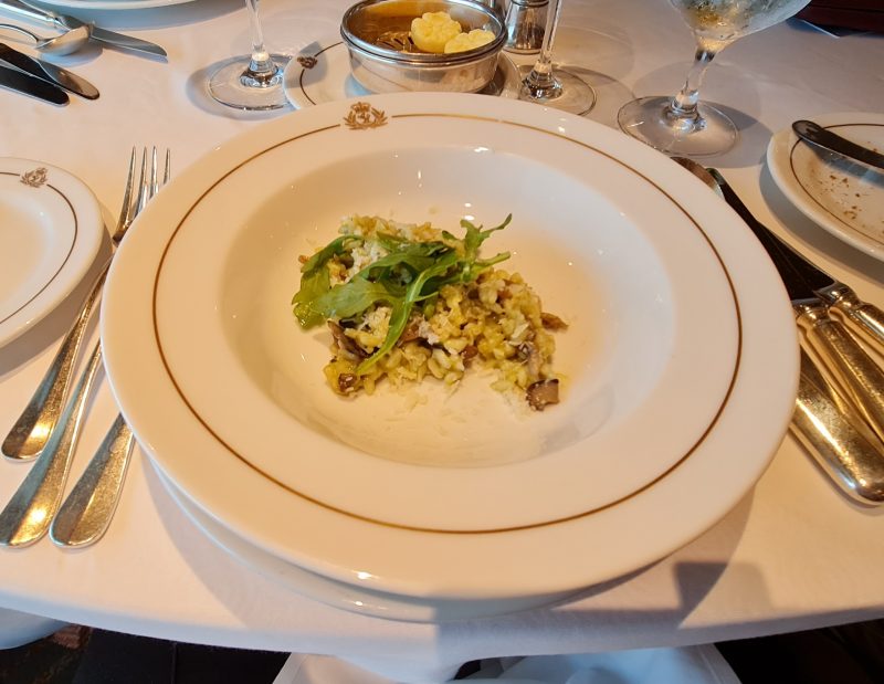 Risotto dining room Queen Elizabeth Cunard Cruise