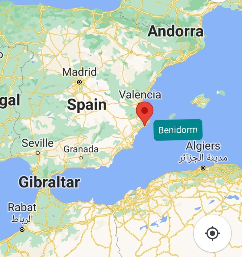 Benidorm Spain Map