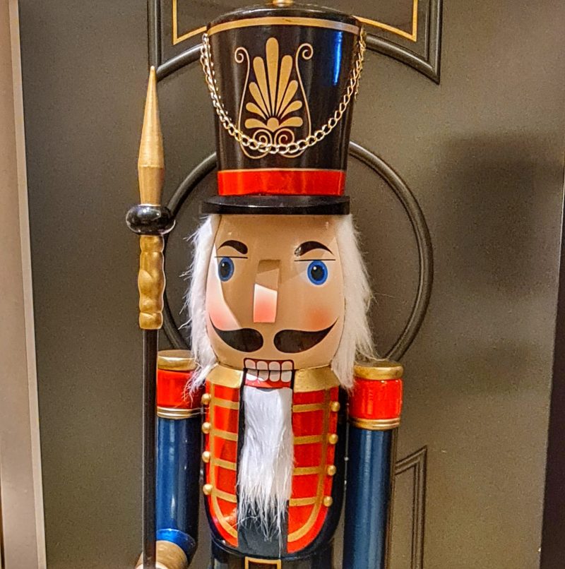 Toy soldier nutcracker Christmas Queen Elizabeth Paul and Carole Love to Travel