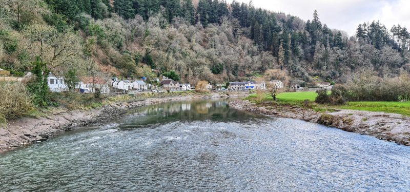 River Wye views Tintern Monmouthshire Wales