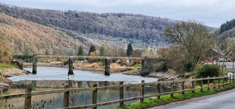 River Wye views Tintern Monmouthshire Wales