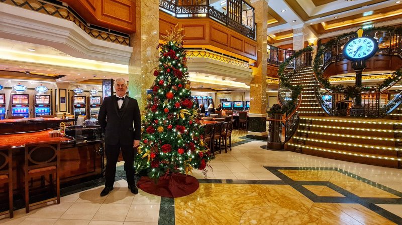 Casino Cunard Christmas Cruise Paul and Carole Love to Travel