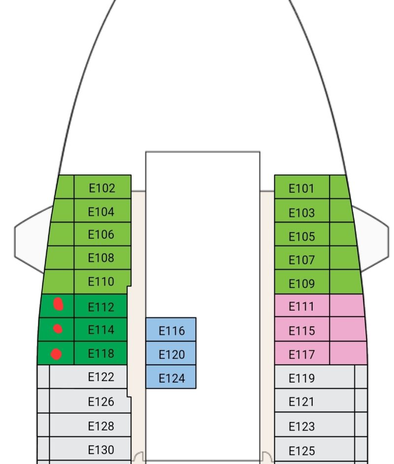 forward standard balcony deck plan enchanted princess best cabins