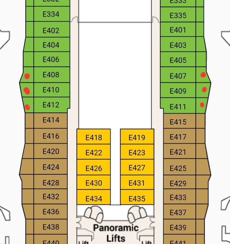 deluxe midship obstructed balcony enchanted princess cruise ship