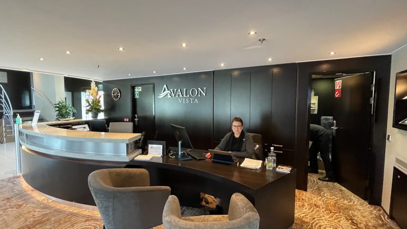 reception Avalon Vista river cruise ship