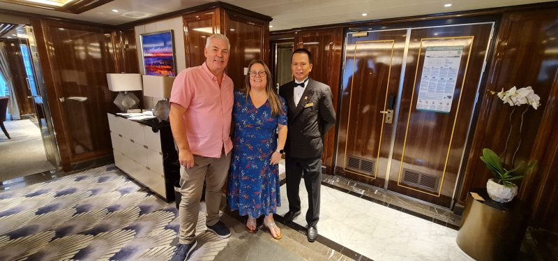 Queen Victoria Aquataine suite with Ronny the butler