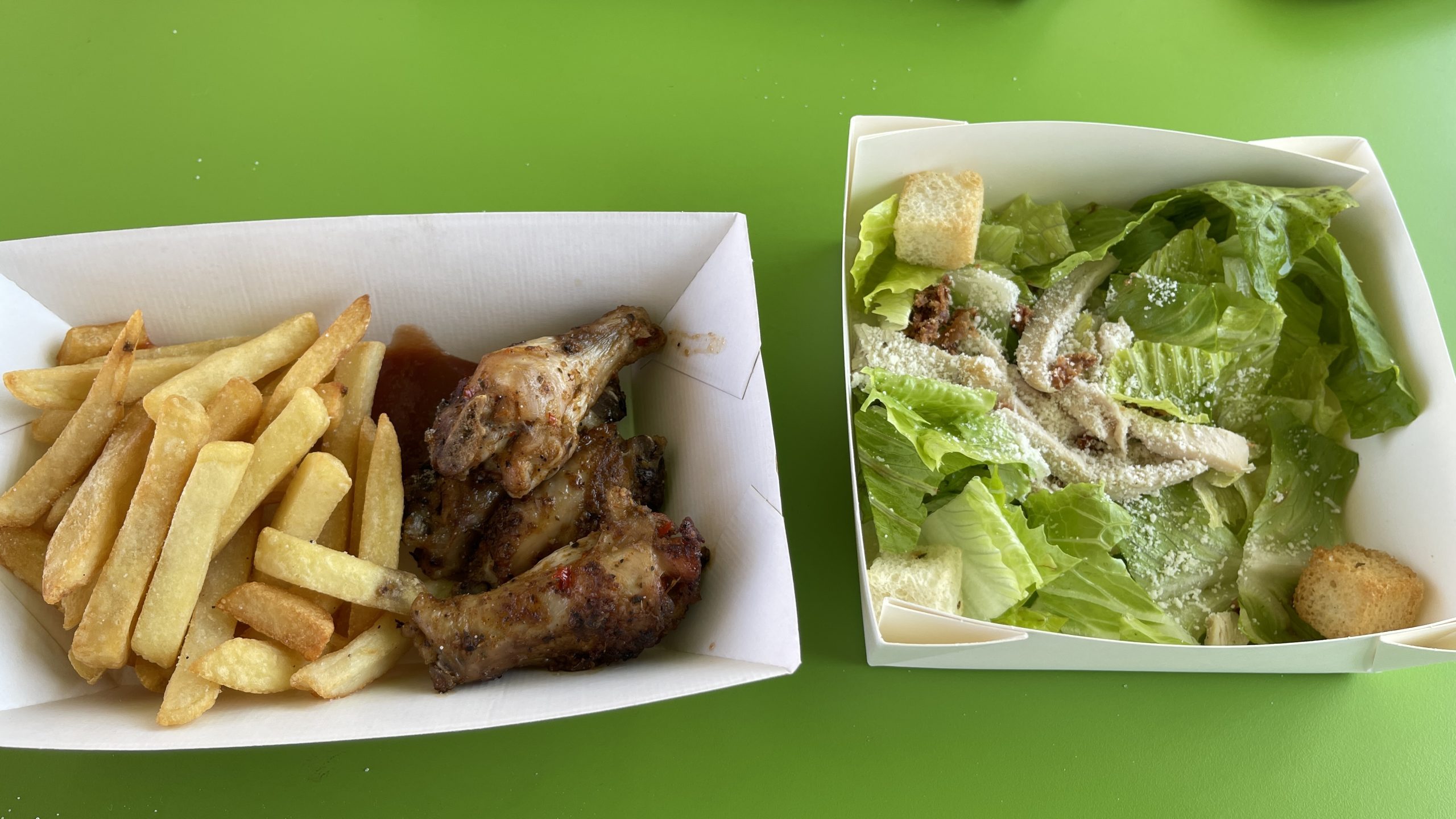 Wings and salad snack shack Marella Voyager