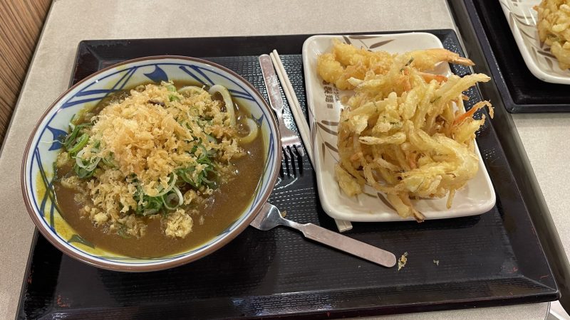 Noodles and tempura