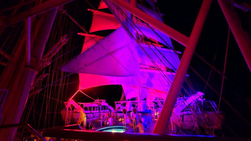 Light show Royal Clipper