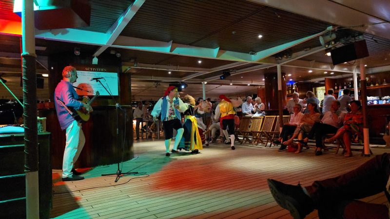 Folk lore dancers sorrento royal clipper Paul and carole