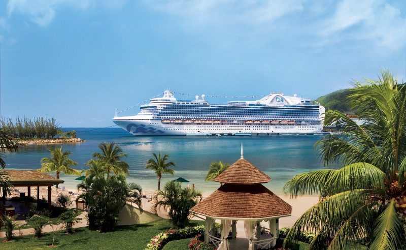 Crown Princess in caribbean