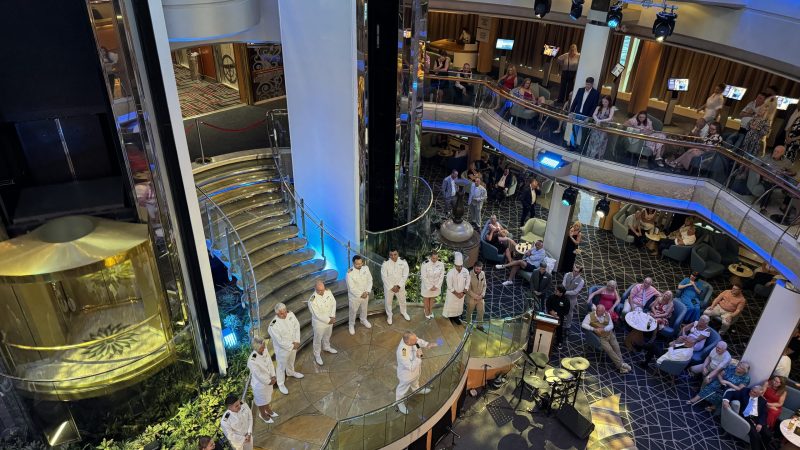 Captain in atrium Marella Discovery